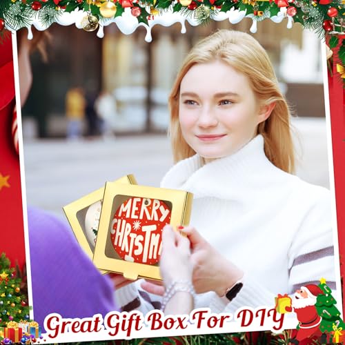 25 Pcs Christmas Sublimation Ornament Blanks Box (25 Count)