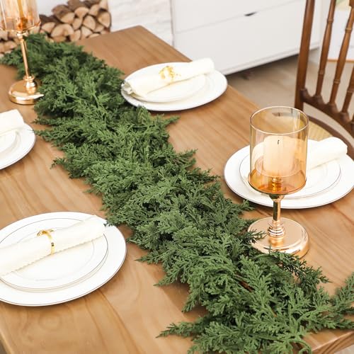 1 Pcs 6 ft Artificial Cedar Garland for Christmas (6 Foot)