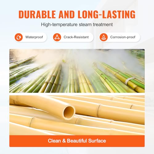 Natural Rolled Bamboo Fence (32 Sq Ft)