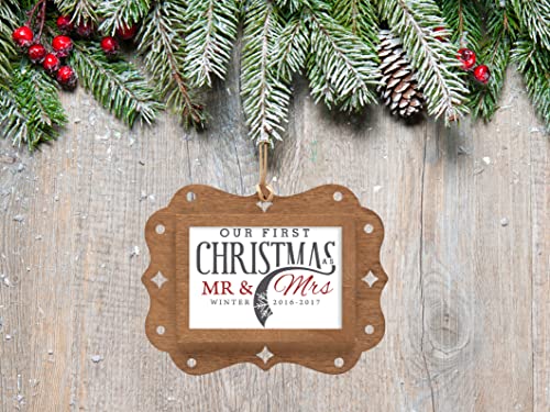 Wood Rectangle 2" x 3" Photo Ornaments