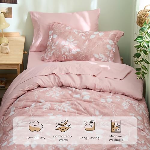 Floral Pink Comforter Set