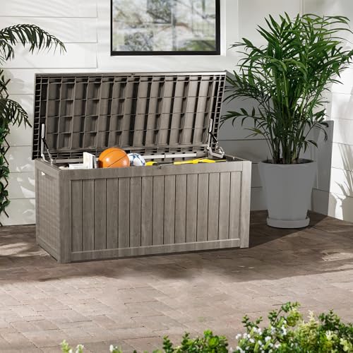 200 Gallon Lockable Resin Deck Box