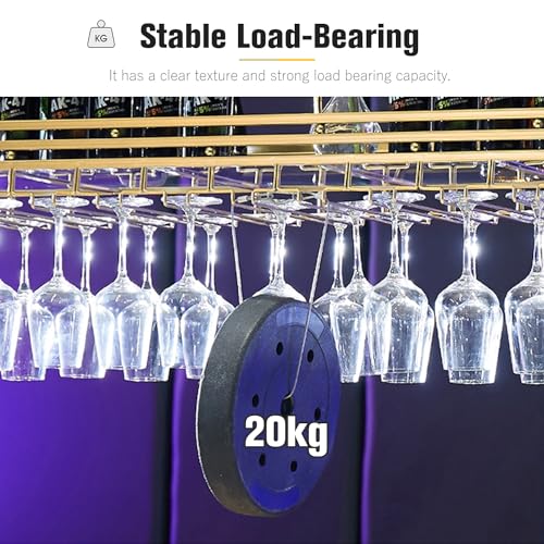Ceiling Hanging Wine & Glass Rack