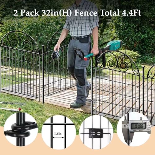 Tall Garden Animal Barrier Fencing with Gate