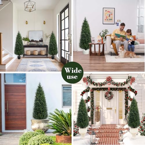 2Pack 6FT Artificial Cedar Tree (2 Count)