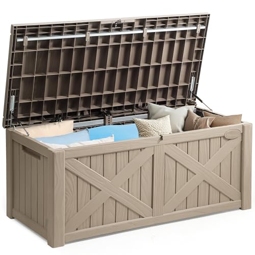 150 Gallon Large Outdoor Storage Box with X