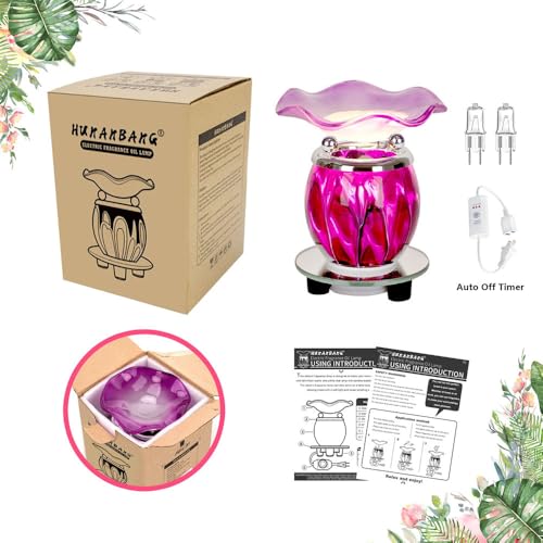 3 in 1 Electric Oil Warmer Scented Wax Warmer with with Auto Off Timer Candle Tar Melt Warmer Wax Melter Fragrance Oil Burner