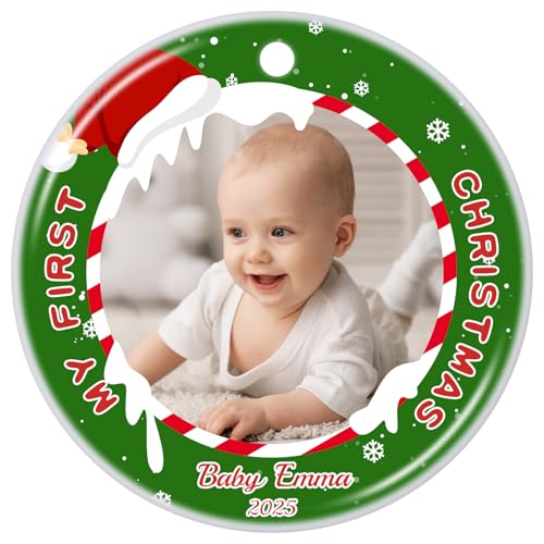 Personalized Baby's First Christmas Ornament 2025