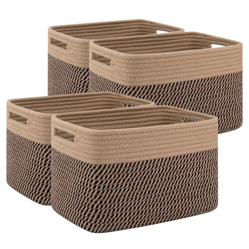 4 Pack Storage Baskets for Organizing (4 Count)