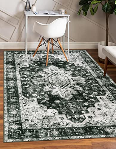 Ultra Thin Washable Vintage 5x7 Area Rugs