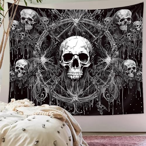 Gothic Skull Tapestry