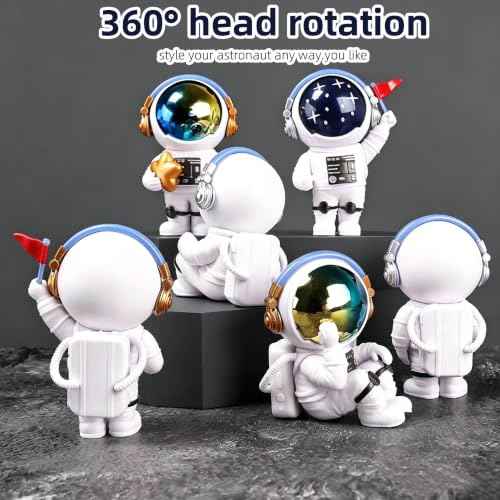 Gradient Astronaut Figurines Statue Set of 3 (3 Count)