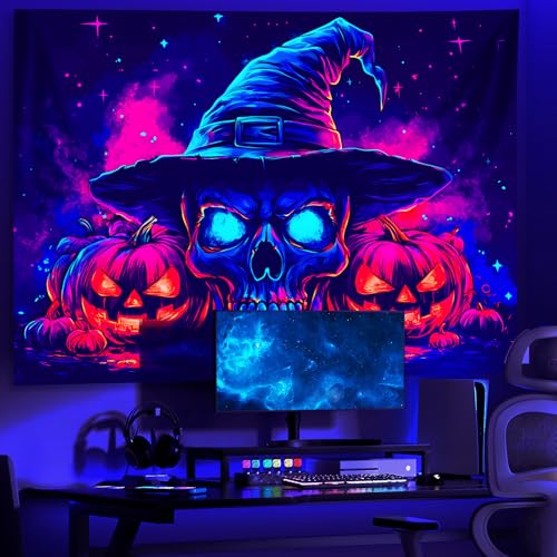 UV Reactive Halloween Tapestry