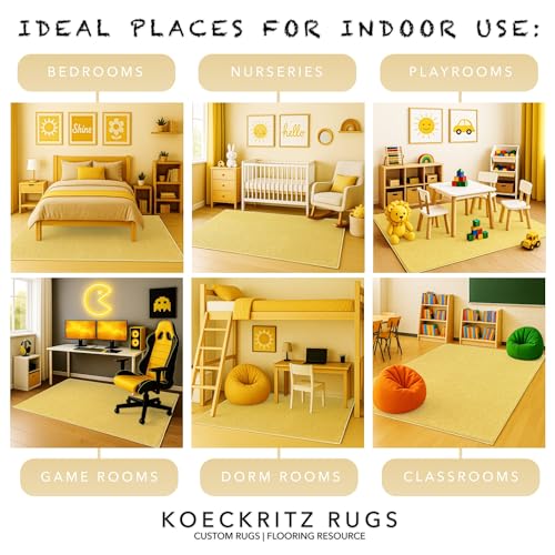 Soft & Colorful 5' x 7' Kids Classroom Area Rug