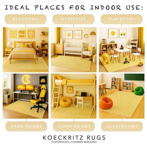 Soft & Colorful 7' x 9' Kids Classroom Area Rug