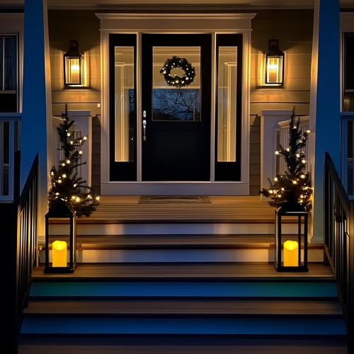 4"x6" Outdoor Waterproof Flameless Candles with Timers and Remote Control (2 Count)