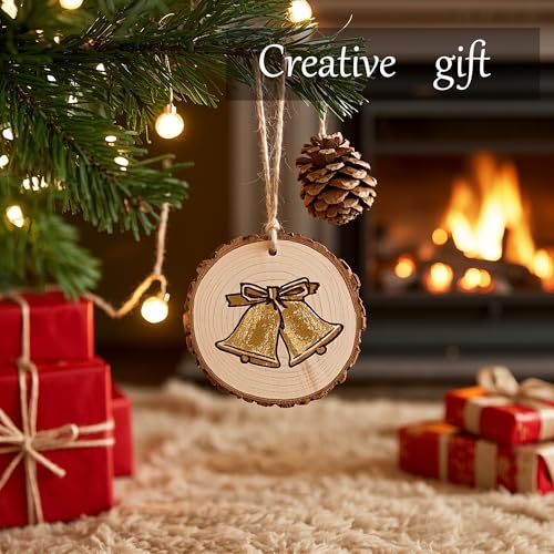 Natural Wood Slices for Crafts (40 Count)