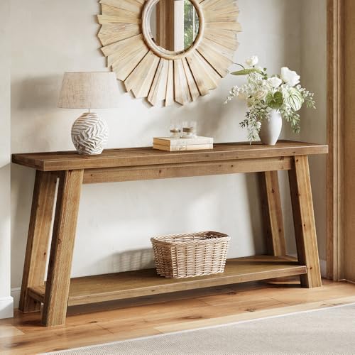 70.9" Solid Wood Console Table for Entryway