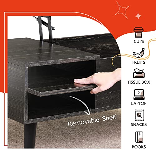 Lift Top Coffee Table with Hidden Storage