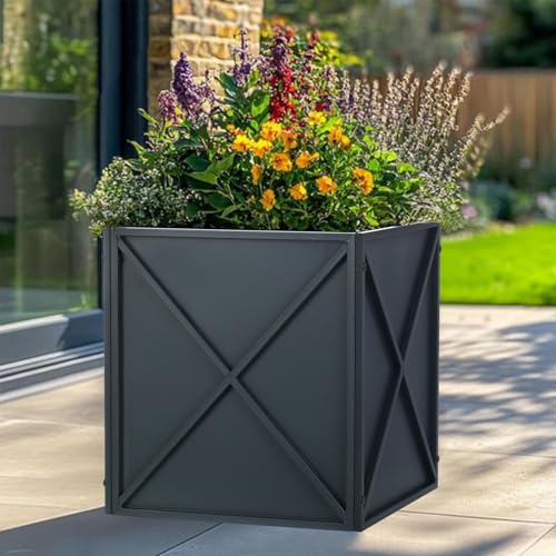 Large Metal Planter Box 17”x 17”x 18”