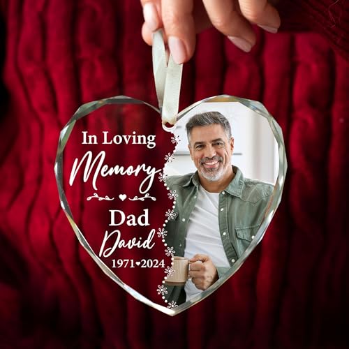 Personalized Memorial Glass Ornament 2026