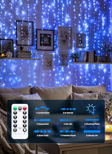 300 LED Fairy Curtain Lights