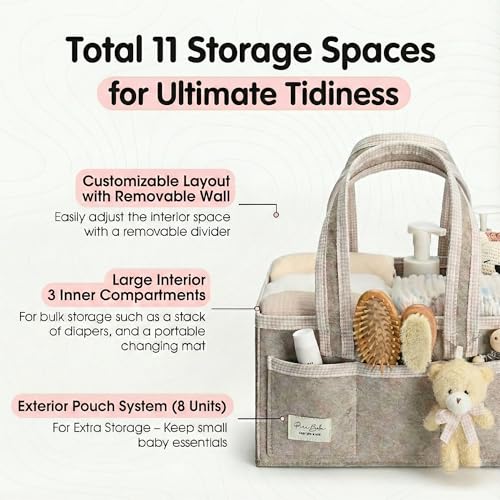 Baby Diaper Caddy Organizer