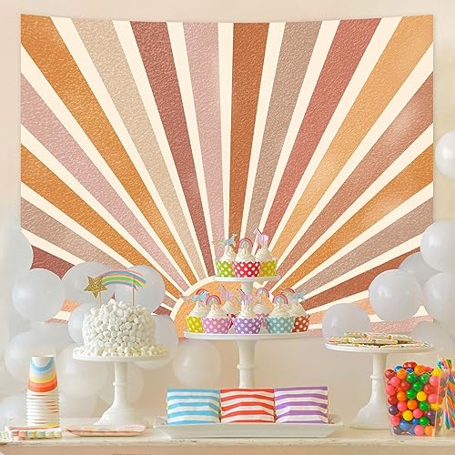 Retro Burning Sun Tapestry Wall Hanging