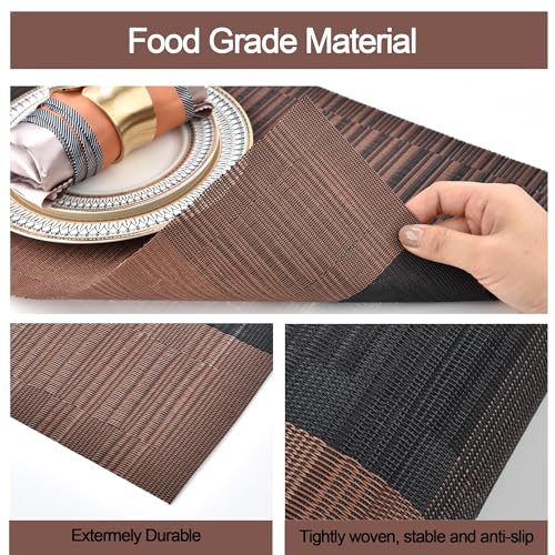 Brown Placemats Set of 6 (6 Count)