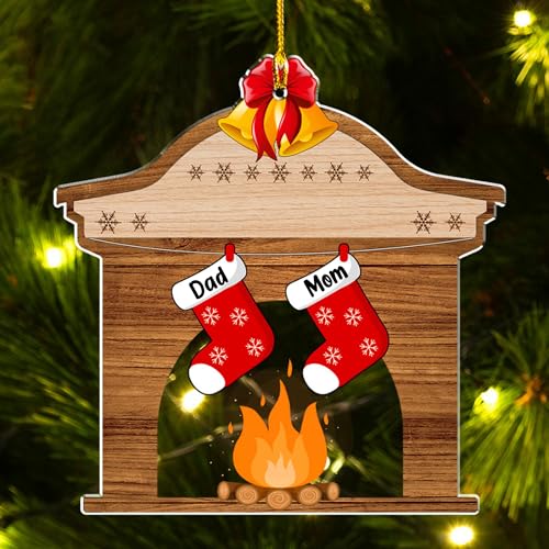 Stocking Personalized Family Christmas Acrylic Ornament 2025
