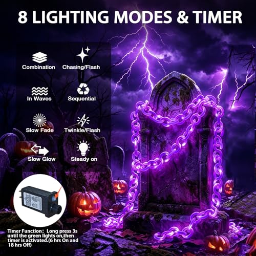 10 ft Halloween Chain Lights