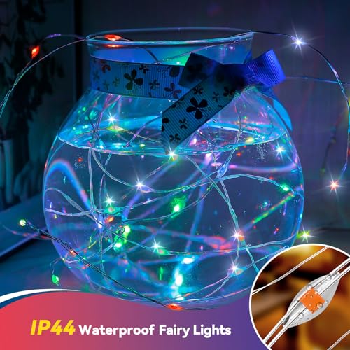 6 Pack Multicolor Fairy Lights Battery Operated