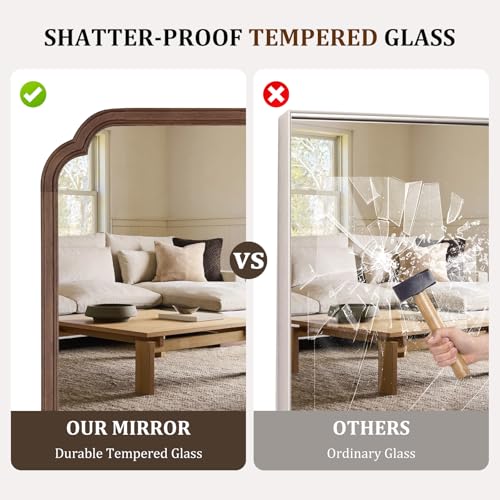 Wooden Framed Wall Mirror