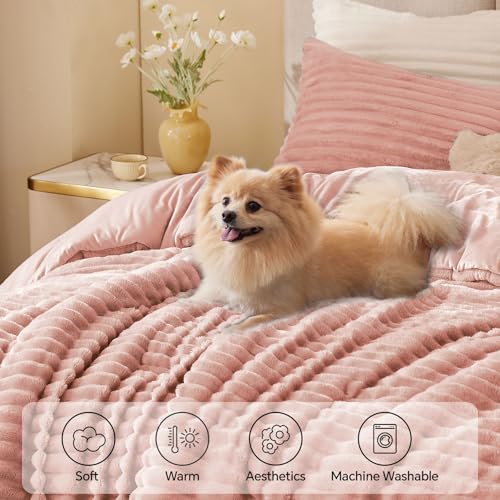 Fleece Queen Comforter Set