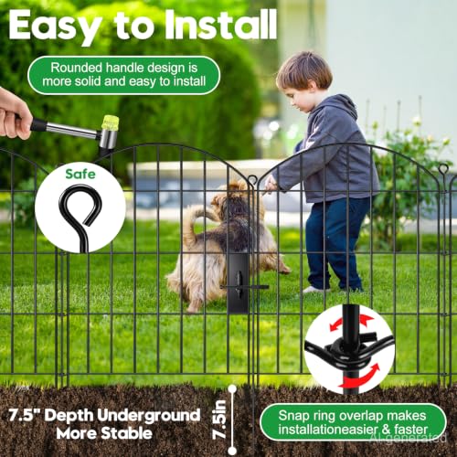 Decorative Garden Fence with gate 24in