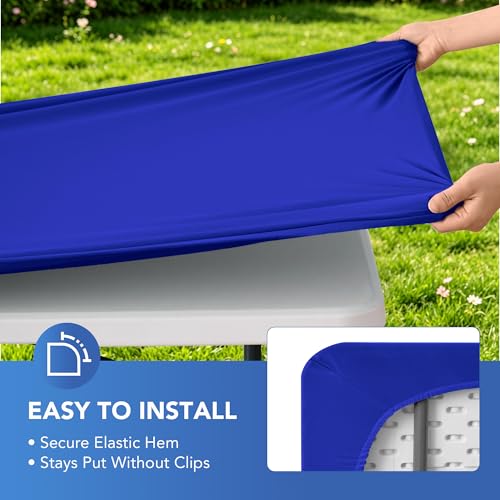 Spandex 6ft Table Cover Fitted (4 Count)
