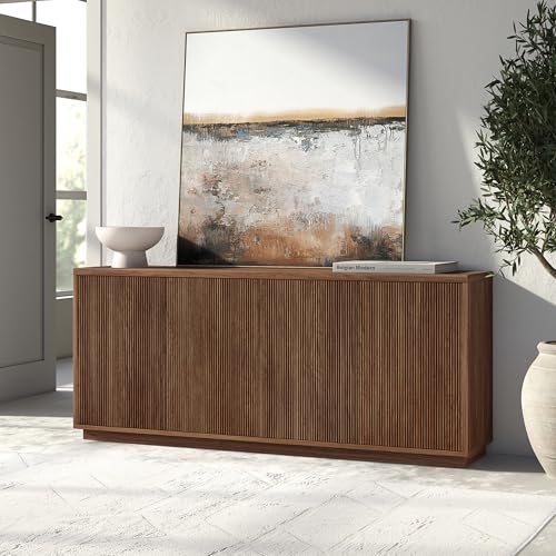 68" Fluted Modern Sideboard Buffet Cabinet