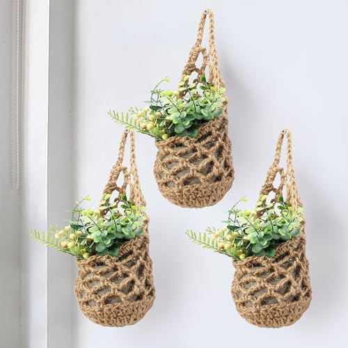 3 Packs Macrame Wall Plant Hanger for 4 in (3 Count)