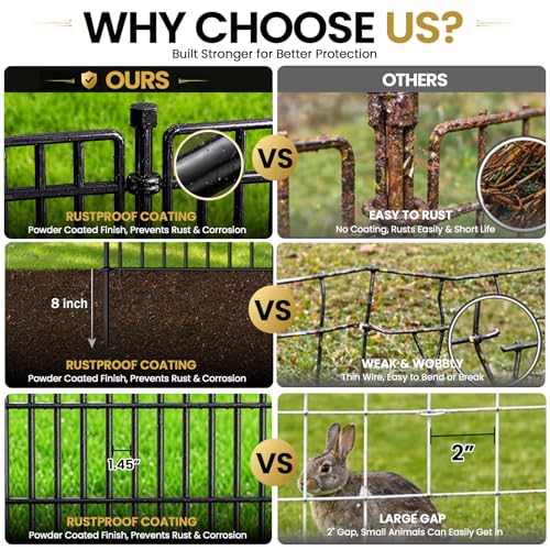 No Dig Garden Fence