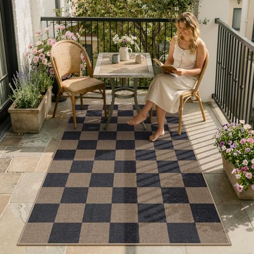 Checkered Easy Jute 3x5 Outdoor Rug