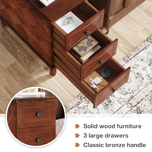 Solid Wood End Table Set of 2 (2 Count)