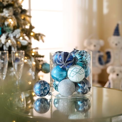30ct Christmas Tree Decorations Ball Ornaments 2.36 Inches (30 Count)