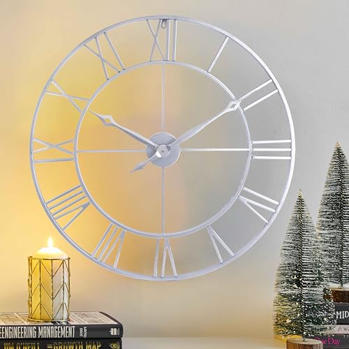Large 30 Inch Wall Clock for Living Room Decor