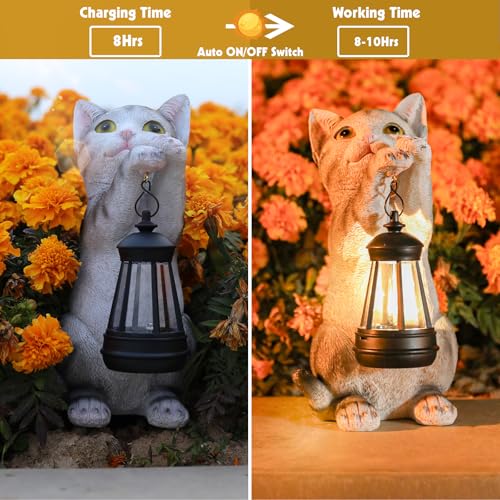 Cat Solar Lights Outdoor Garden