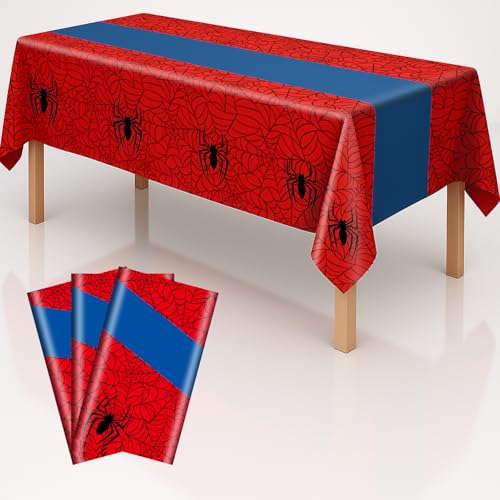 3 Pack Spider Theme Tablecloths (3 Count)
