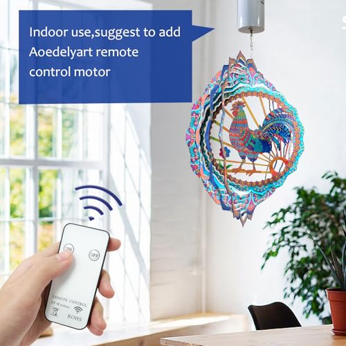 Rooster Wind Spinner for Yard and Garden