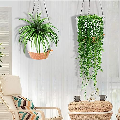 10 Inch Self Watering Hanging Planter (2 Count)