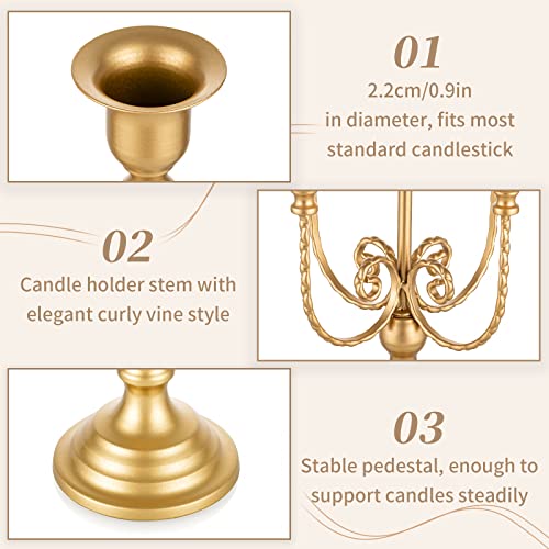 Gold Candelabra Candle Holders for Wedding Centerpieces