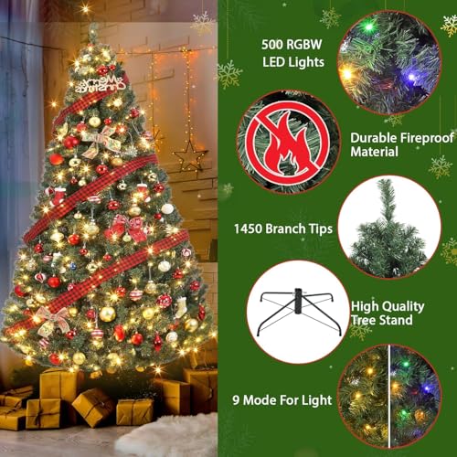 7.5 ft Artificial Christmas Tree Prelit