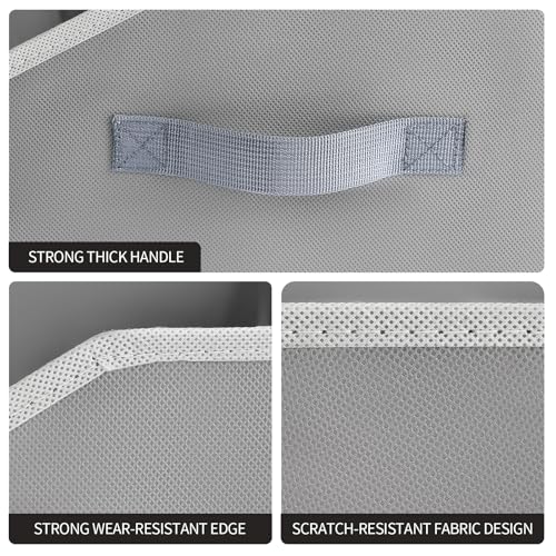 Trapezoid Storage Baskets for Shelves (4 Count)